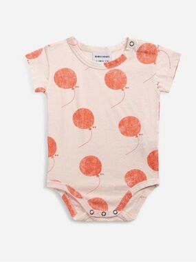 Bobo Choses Blush One-Piece with Orange Balloon Print